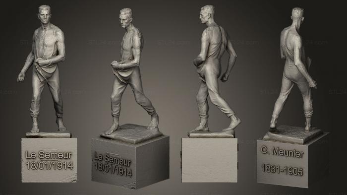 Статуэтки люди (Ле Семер, STKH_0036) 3D модель для ЧПУ станка